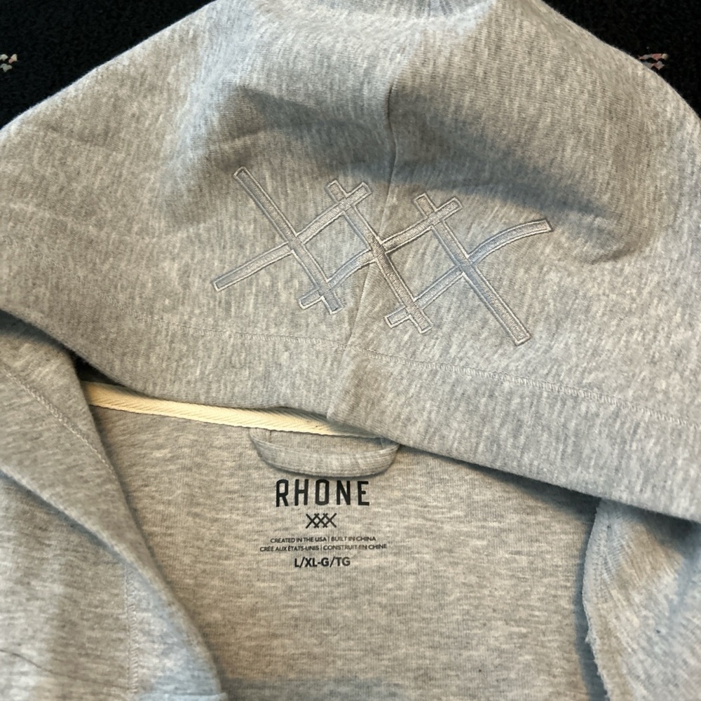 RHONE Light Gray Casual Heritage Midweight Robe